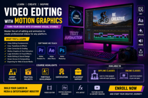 Video editing course with Motion Graphics in online & offline course from Arena Animation Durgapur